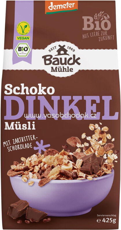 Bauck Mühle Schoko Dinkel Müsli, 425g