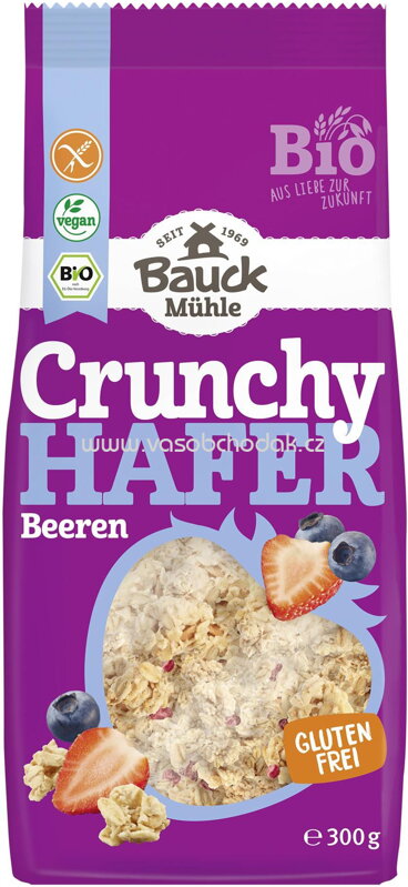 Bauck Mühle Crunchy Hafer Beeren, 300g