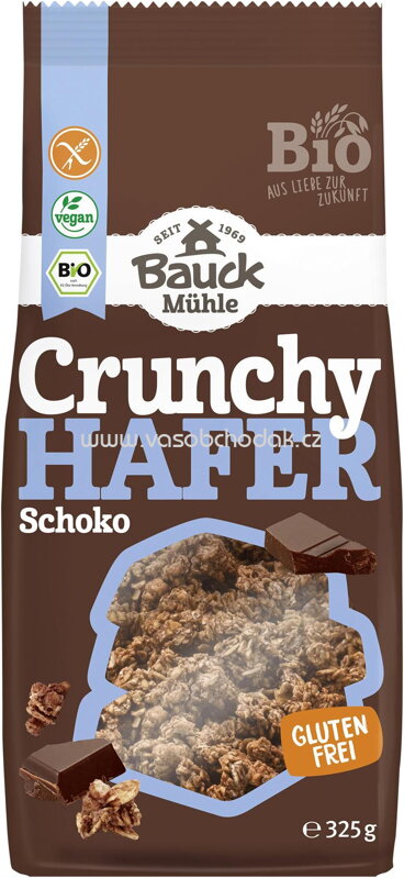 Bauck Mühle Crunchy Hafer Schoko, glutenfrei, 325g