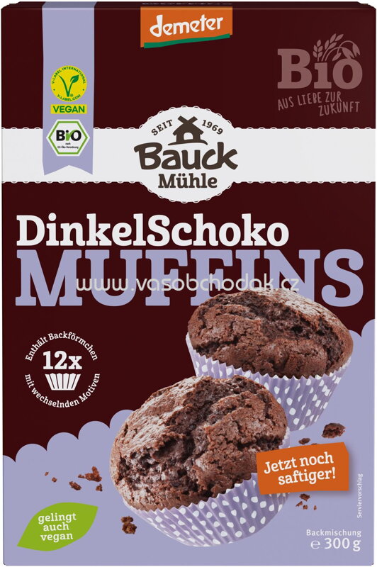 Bauck Mühle DinkelSchoko Muffins, 300g