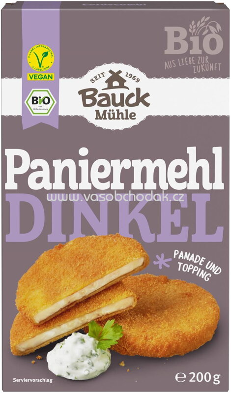 Bauck Mühle Paniermehl Dinkel, 200g