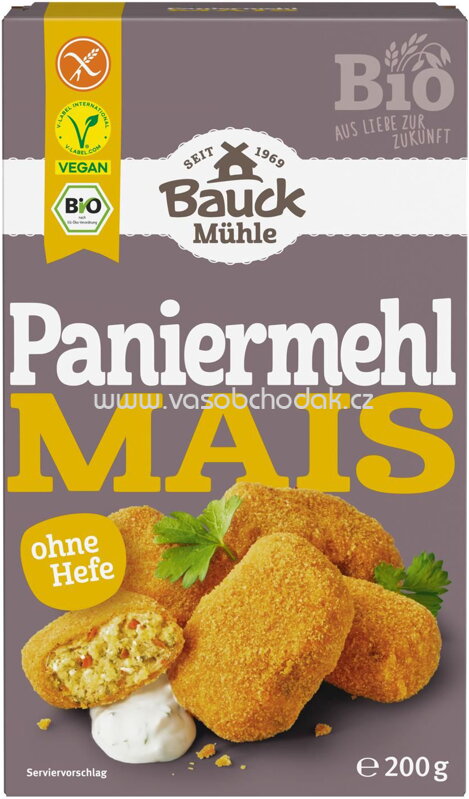 Bauck Mühle Paniermehl Mais, glutenfrei, 200g