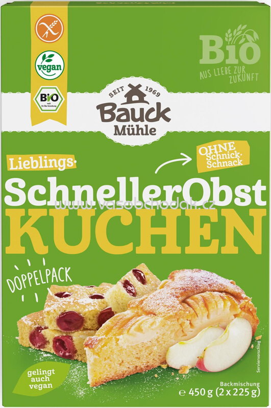 Bauck Mühle SchnellerObst Kuchen, glutenfrei, 400g