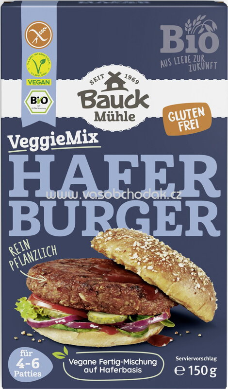 Bauck Mühle Veggie Mix Hafer Burger, 150g