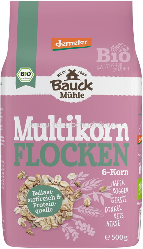 Bauck Mühle Multikorn Flocken 6 Korn, 500g