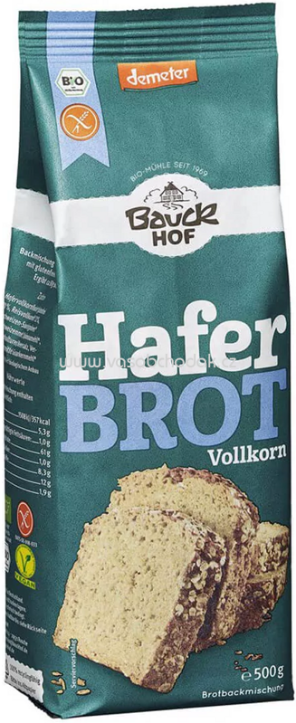 Bauckhof Backmischung Hafer Brot, glutenfrei, 500g