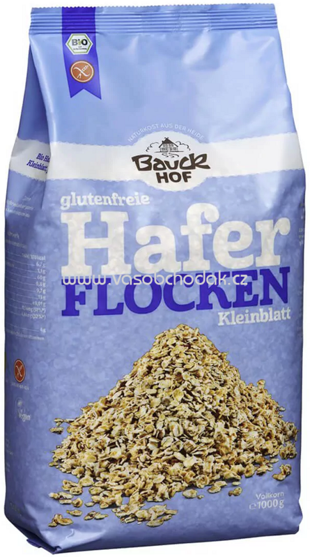 Bauckhof Hafer Flocken, Kleinblatt, glutenfrei, 1kg Bauckhof Hafer Flocken, Kleinblatt, glutenfrei, 1kg