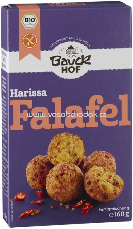 Bauckhof Harissa Falafel, glutenfrei, 160g