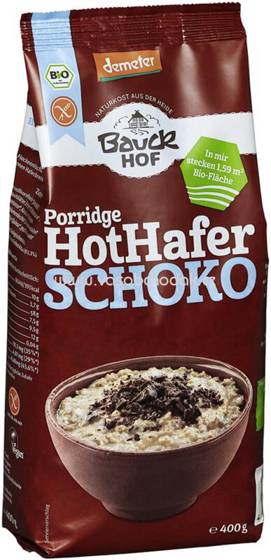 Bauckhof Porridge Hot Hafer Schoko, glutenfrei, 400g Bauckhof Porridge Hot Hafer Schoko, glutenfrei, 400g