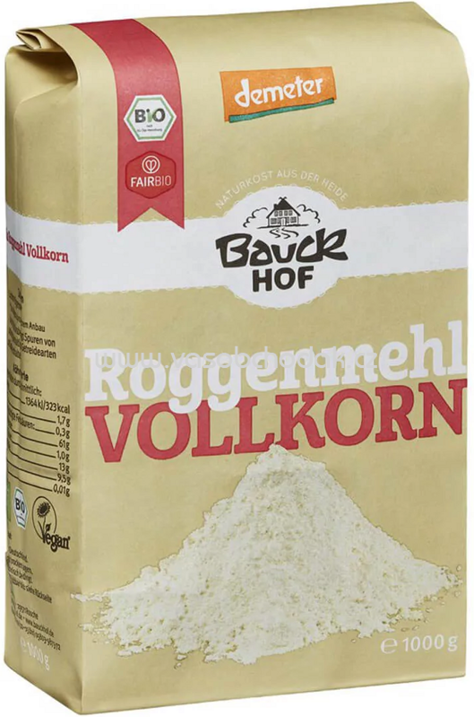 Bauckhof Roggenmehl Vollkorn, 1kg