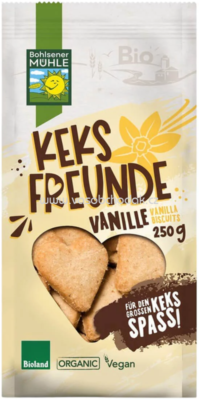 Bohlsener Mühle Keks Freunde Vanille, 250g