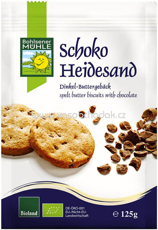 Bohlsener Mühle Schoko Heidesand Dinkel Buttergebäck, 125g