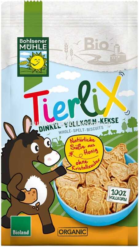 Bohlsener Mühle TierliX Dinkel Vollkorn Kekse, 125g Bohlsener Mühle TierliX Dinkel Vollkorn Kekse, 125g