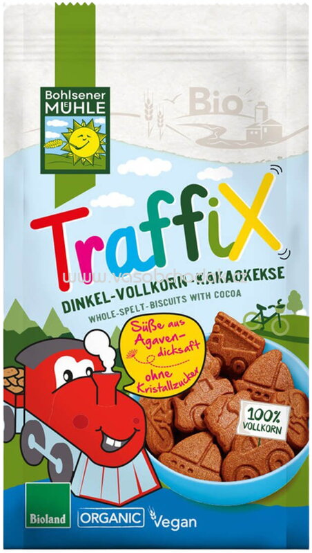 Bohlsener Mühle TraffiX Dinkel Vollkorn Kakaokekse, 125g