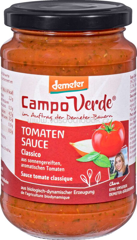 Campo Verde Tomaten Sauce Classico, 330g Campo Verde Tomaten Sauce Classico, 330g