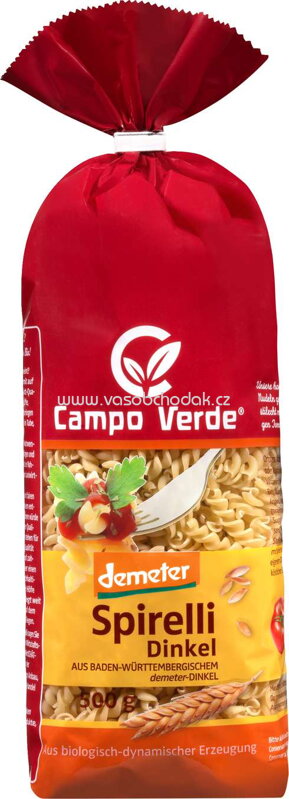 Campo Verde Spirelli Dinkel, 500g