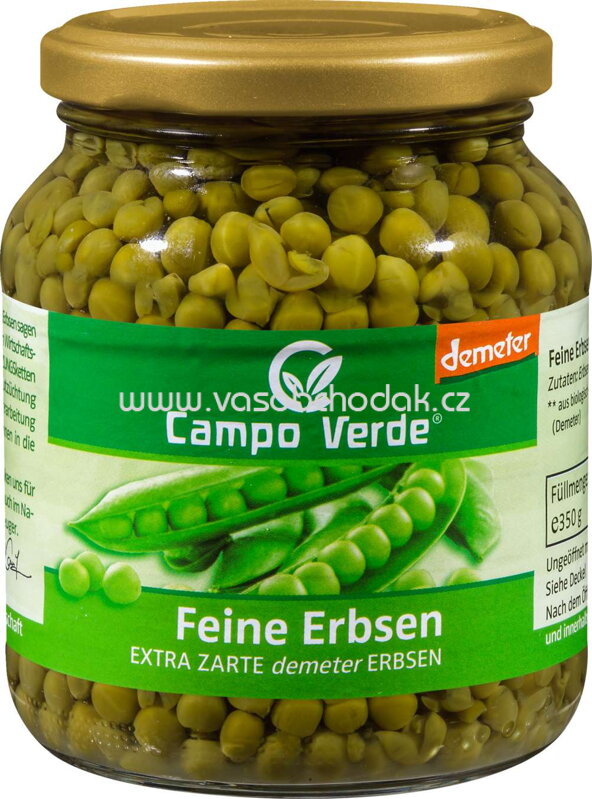 Campo Verde Feine Erbsen, 350g Campo Verde Feine Erbsen, 350g