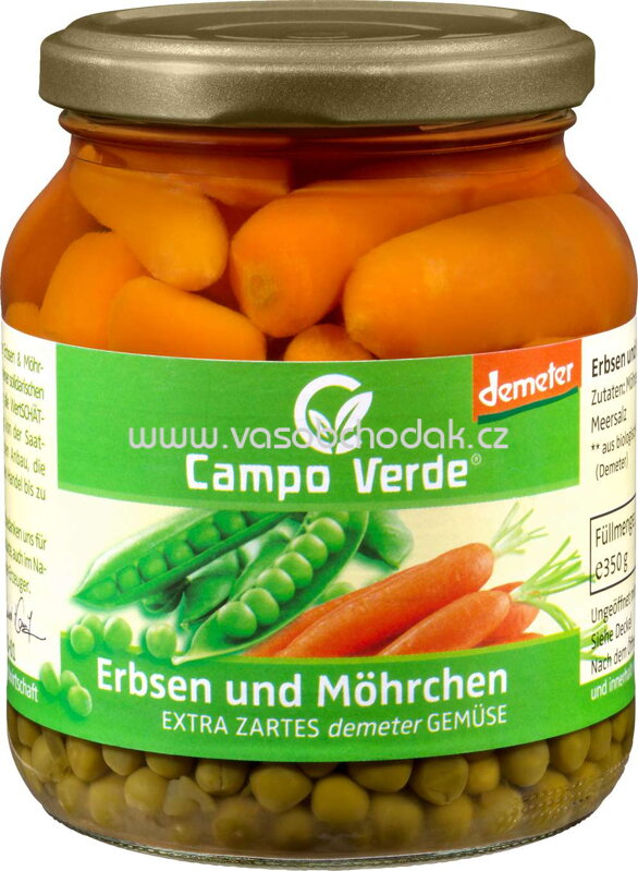 Campo Verde Erbsen und Möhrchen, 350g Campo Verde Erbsen und Möhrchen, 350g