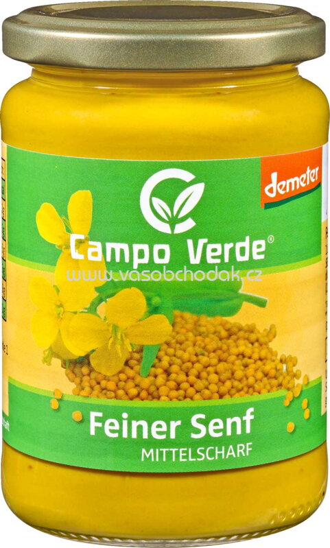 Campo Verde Feiner Senf Mittelscharf, 210 ml