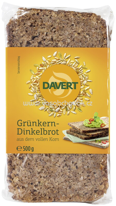 Davert Grünkern Dinkelbrot, 500g