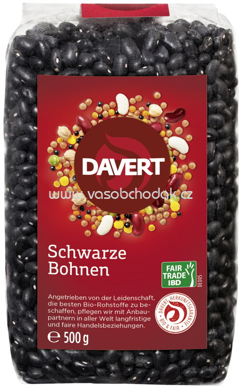 Davert Schwarze Bohnen, 500g Davert Schwarze Bohnen, 500g