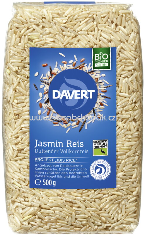 Davert Jasmin Reis, duftender Vollkornreis, 500g Davert Jasmin Reis, duftender Vollkornreis, 500g