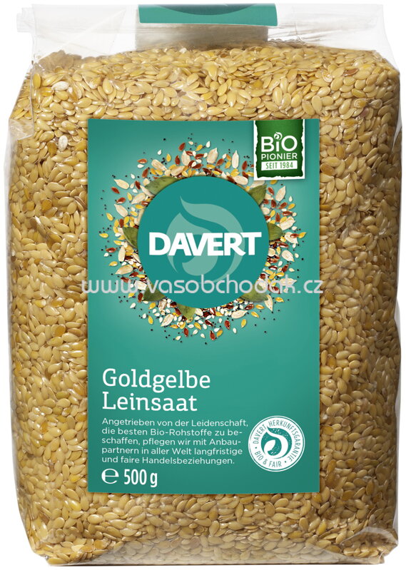 Davert Goldgelbe Leinsaat, 500g Davert Goldgelbe Leinsaat, 500g