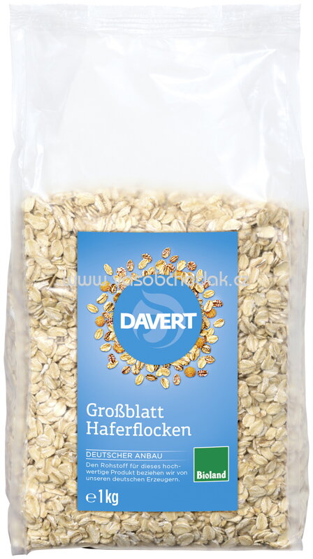 Davert Großblatt Haferflocken, 1 kg Davert Großblatt Haferflocken, 1 kg