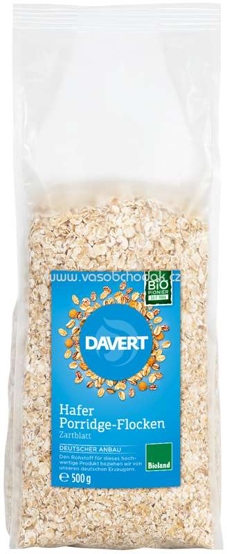 Davert Hafer Porridge Flocken Zartblatt, 500g