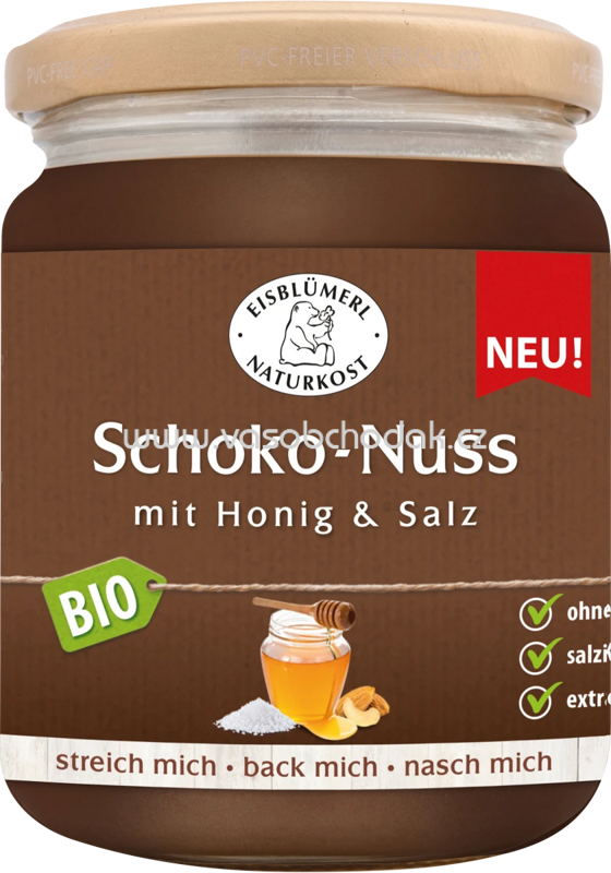 Eisblümerl Schoko-Nuss mit Honig & Salz, 250g