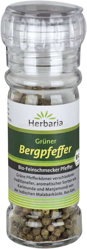 Herbaria Grüner Bergpfeffer, Mühle, 25g Herbaria Grüner Bergpfeffer, Mühle, 25g