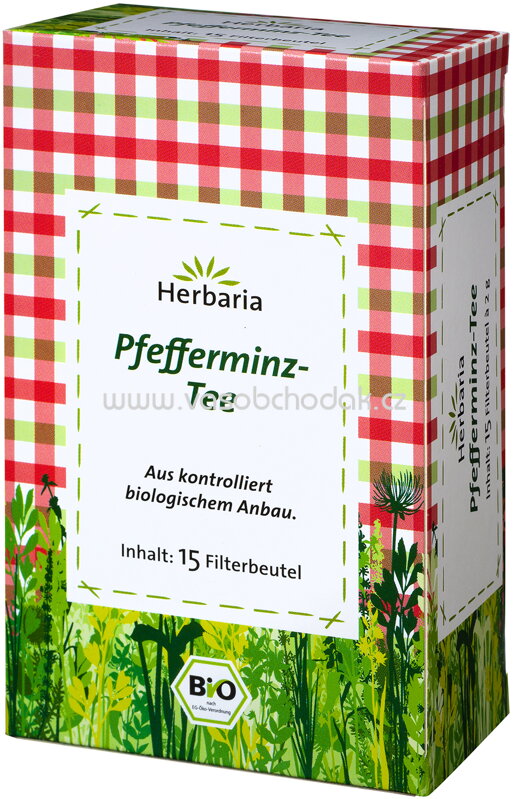 Herbaria Pfefferminz Tee, 15 Beutel