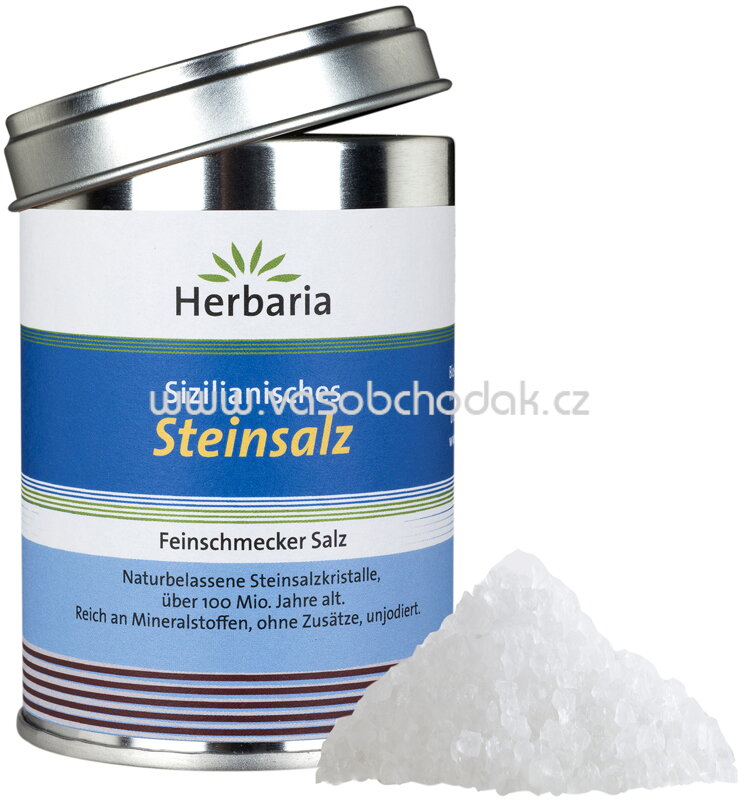 Herbaria Sizilianisches Steinsalz, Dose, 200g Herbaria Sizilianisches Steinsalz, Dose, 200g