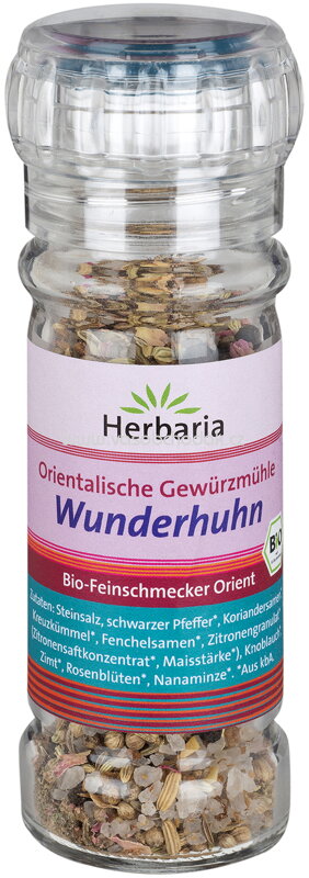 Herbaria Orientalische Gewürzmischung Wunderhuhn, Mühle, 50g