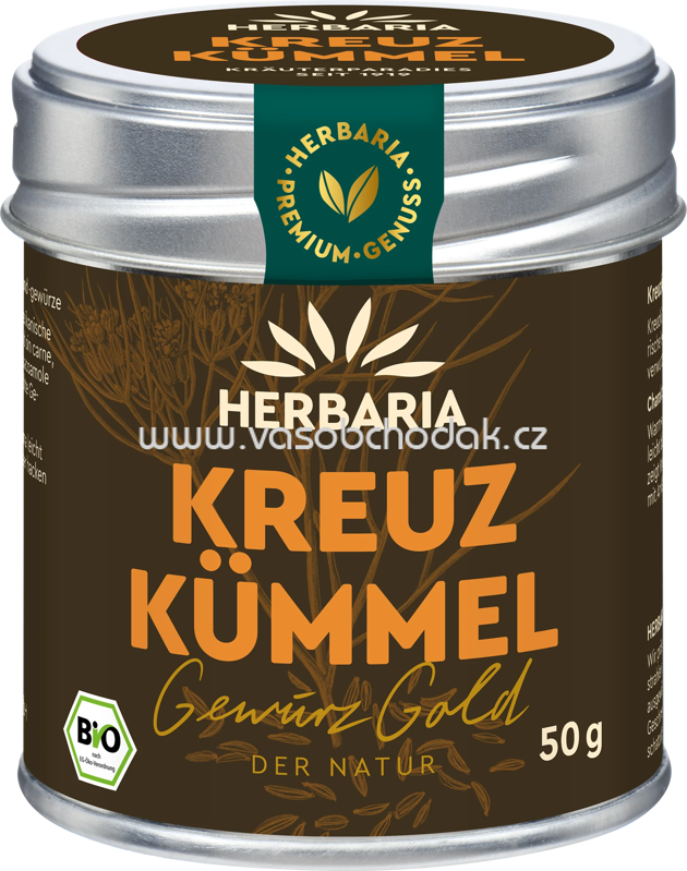 Herbaria Kreuzkümmel, Ganze Samen, Dose, 50g