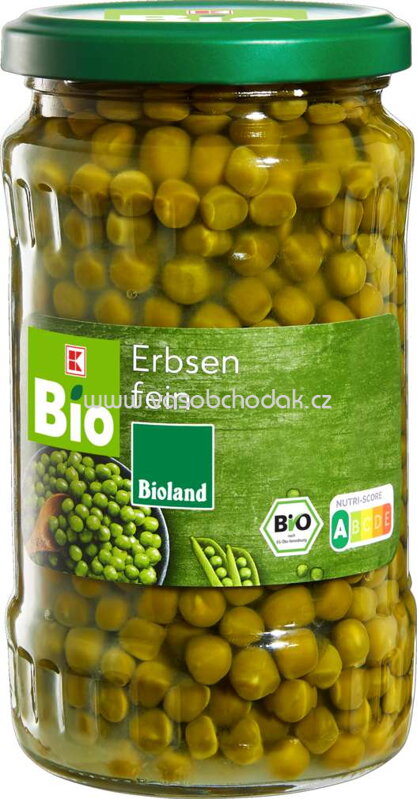 K-Bio Erbsen fein, 340g K-Bio Erbsen fein, 340g