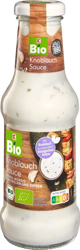 K-Bio Knoblauch Sauce, 250 ml K-Bio Knoblauch Sauce, 250 ml
