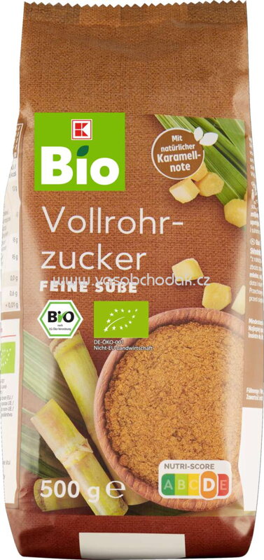 K-Bio Vollrohrzucker, 500g