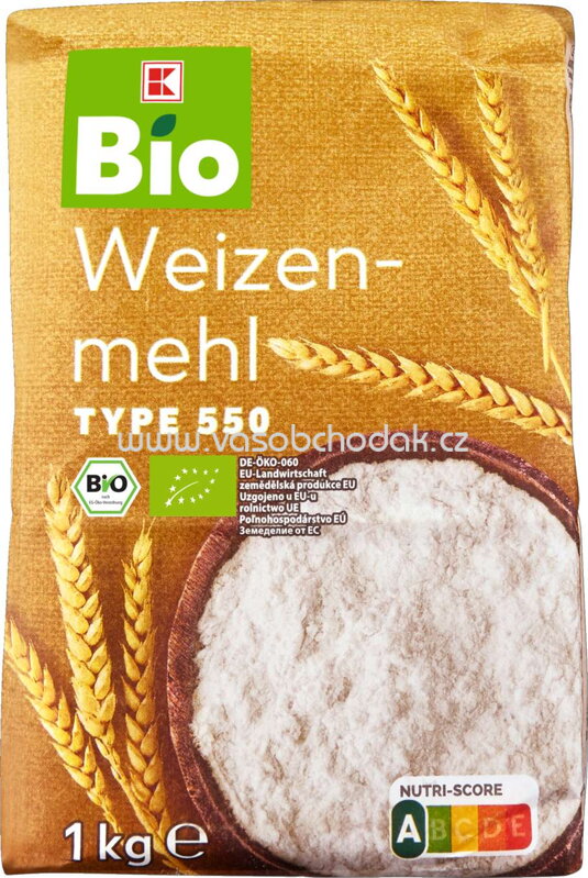 K-Bio Weizenmehl Type 550, 1 kg K-Bio Weizenmehl Type 550, 1 kg
