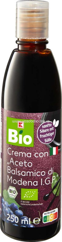 K-Bio Crema con Aceto Balsamico di Modena I.G.P., 250 ml K-Bio Crema con Aceto Balsamico di Modena I.G.P., 250 ml