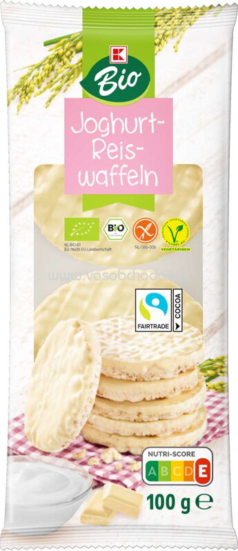 K-Bio Joghurt Reiswaffeln, 100g K-Bio Joghurt Reiswaffeln, 100g