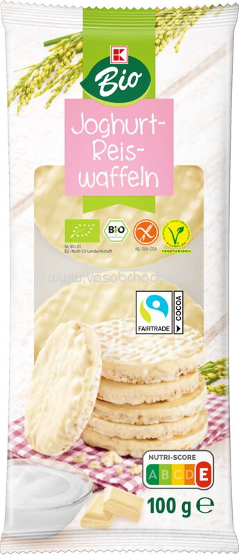 K-Bio Joghurt Reiswaffeln, 100g