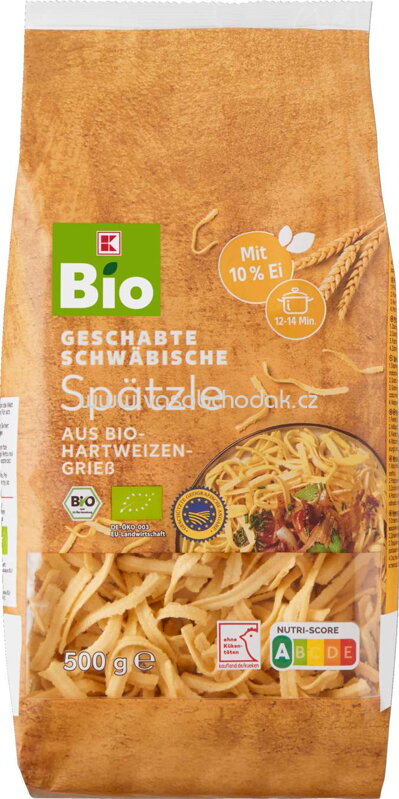 K-Bio Geschabte Schwäbische Spätzle, 500g K-Bio Geschabte Schwäbische Spätzle, 500g