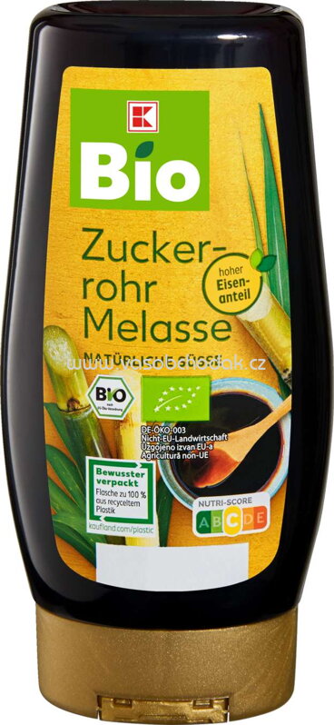 K-Bio Zuckerrohr Melasse Natürliche Süsse, 250 ml K-Bio Zuckerrohr Melasse Natürliche Süsse, 250 ml