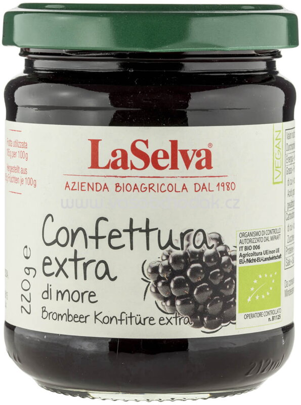 LaSelva Konfitüre extra Brombeer, 220g LaSelva Konfitüre extra Brombeer, 220g