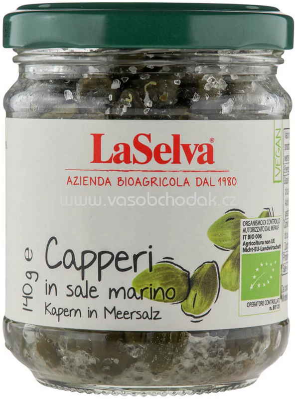 LaSelva Kapern in Meersalz, 140g