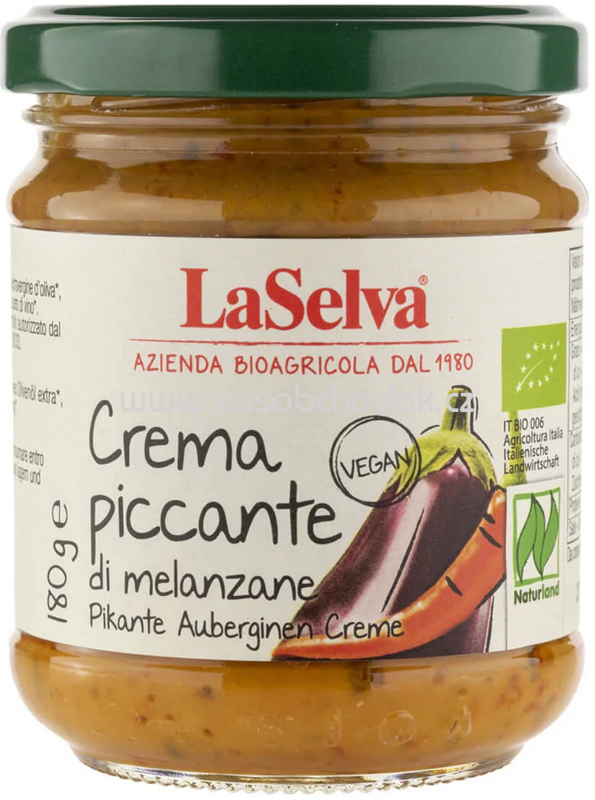 LaSelva Pikante Auberginen Creme, 180g