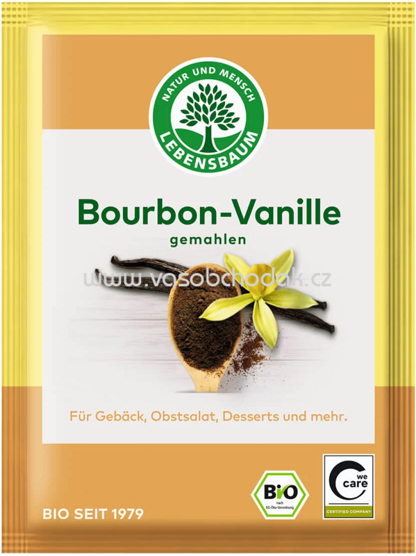 Lebensbaum Bourbon Vanille, gemahlen, 5g Lebensbaum Bourbon Vanille, gemahlen, 5g