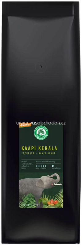 Lebensbaum Kaffee Kaapi Kerala Espresso, ganze Bohnen, 1kg