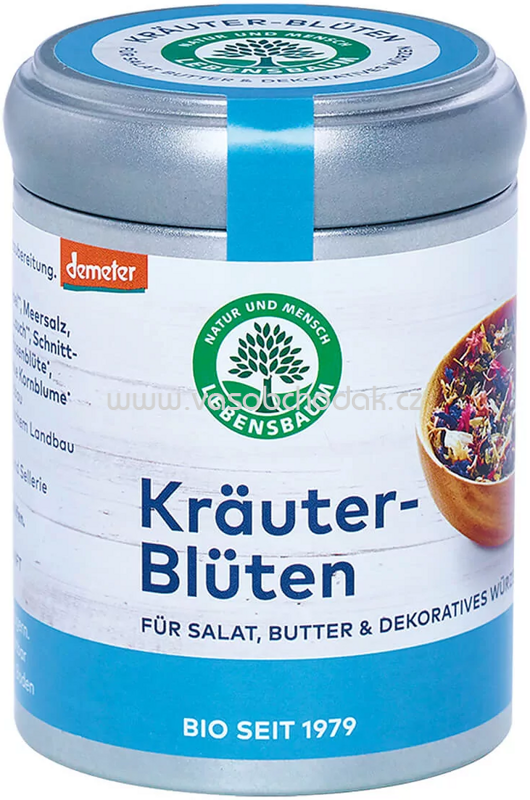Lebensbaum Kräuter Blüten, Dose, 25g Lebensbaum Kräuter Blüten, Dose, 25g